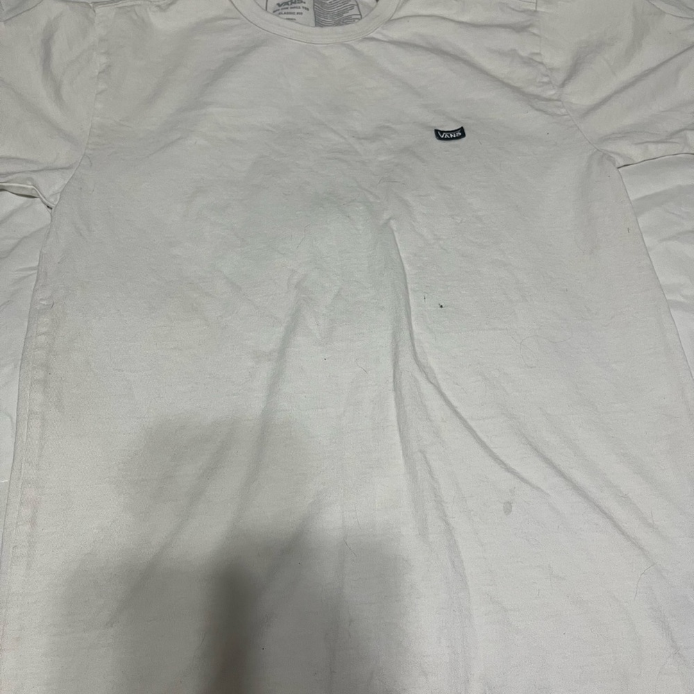 Vans White Short Sleeve Tee Casual Shirt